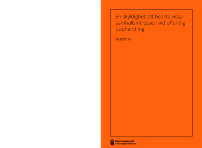 Omslaget till Ds 2021:31