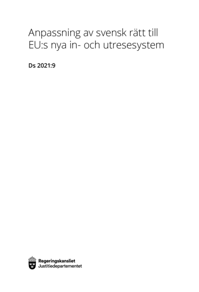 Omslaget till Ds 2021:9