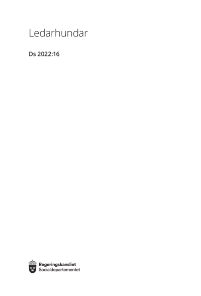 Omslaget till Ds 2022:16