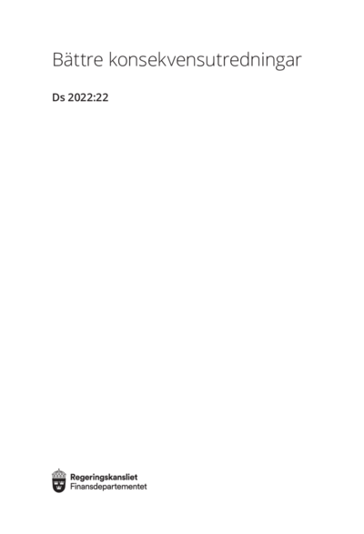 Omslaget till Ds 2022:22