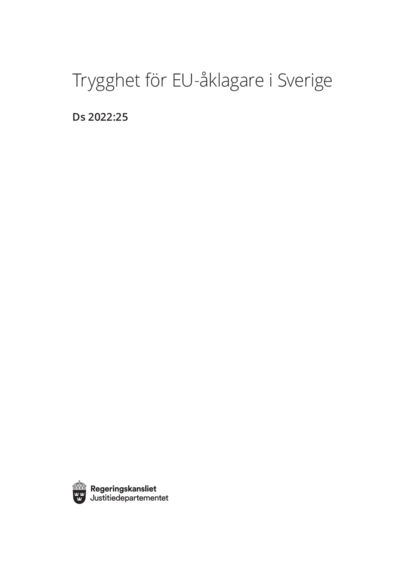 Omslaget till Ds 2022:25