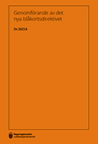 Omslaget till Ds 2023:6