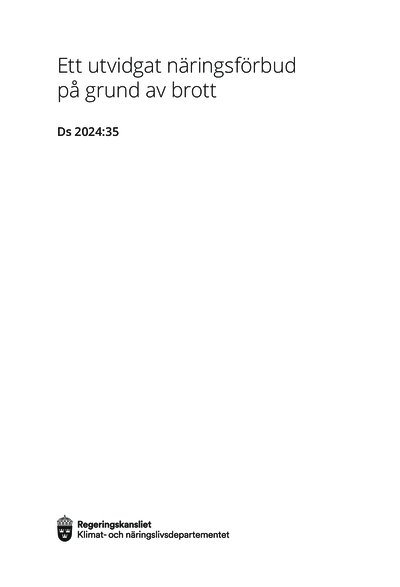 Omslaget till Ds 2024:35