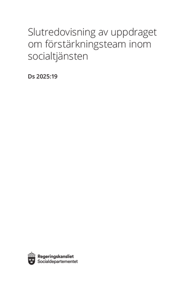 Omslaget till Ds 2025:19