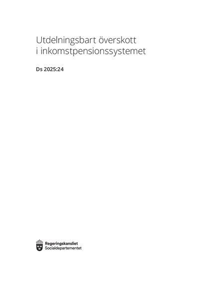 Omslaget till Ds 2025:24
