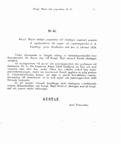Omslaget till prop. 1916:57