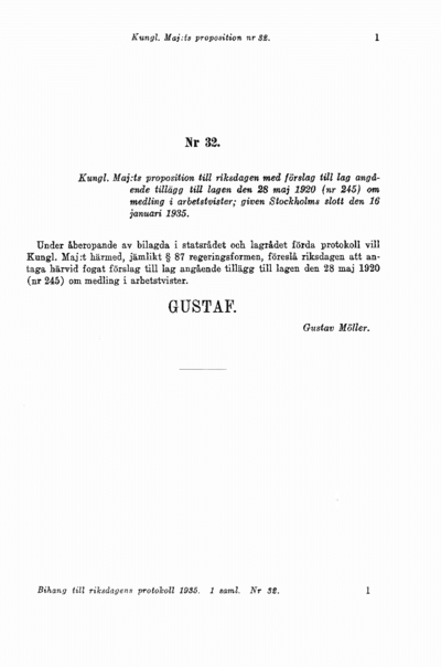Omslaget till prop. 1935:32