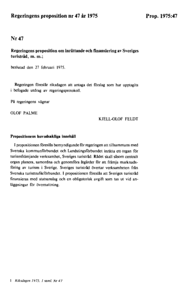 Omslaget till prop. 1975:47
