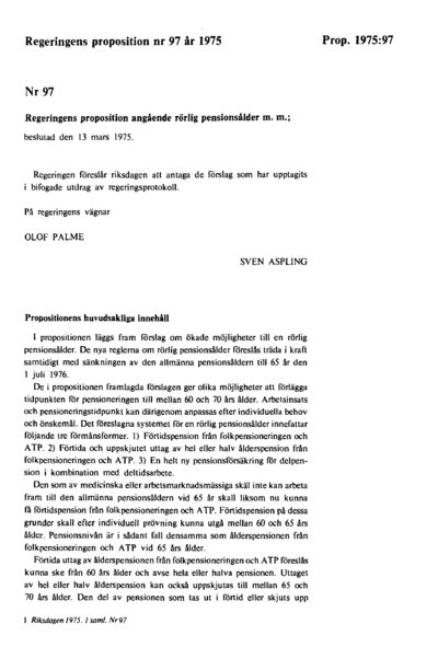 Omslaget till prop. 1975:97
