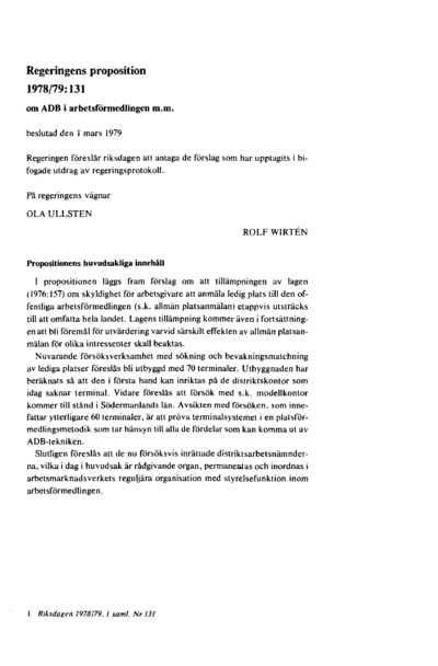 Omslaget till prop. 1978/79:131