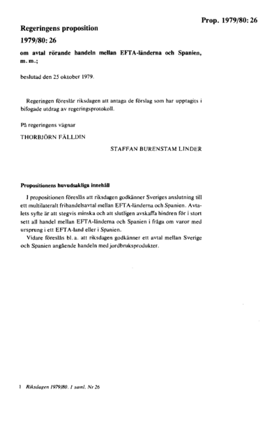 Omslaget till prop. 1979/80:26