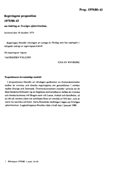 Omslaget till prop. 1979/80:43