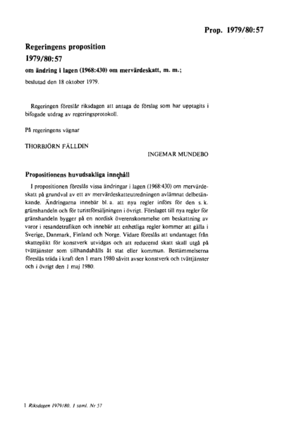 Omslaget till prop. 1979/80:57