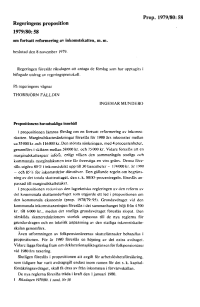 Omslaget till prop. 1979/80:58
