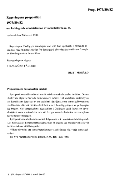 Omslaget till prop. 1979/80:82