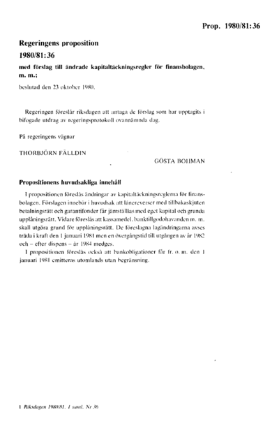 Omslaget till prop. 1980/81:36