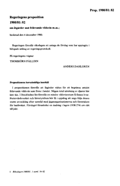 Omslaget till prop. 1980/81:82
