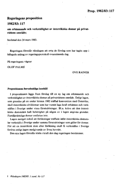 Omslaget till prop. 1982/83:117
