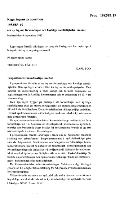 Omslaget till prop. 1982/83:19