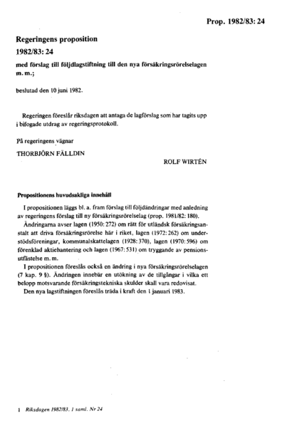 Omslaget till prop. 1982/83:24