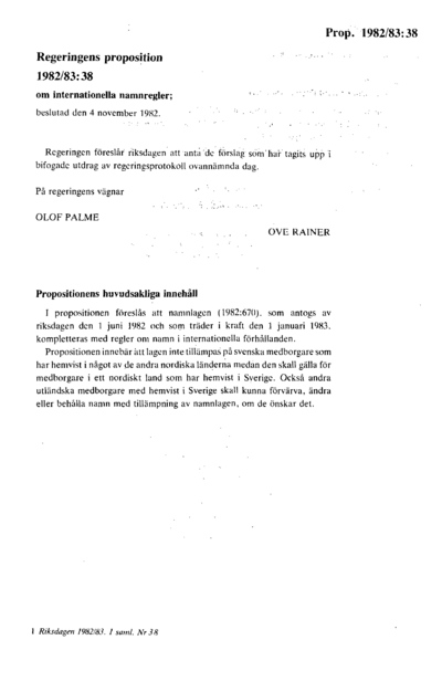 Omslaget till prop. 1982/83:38