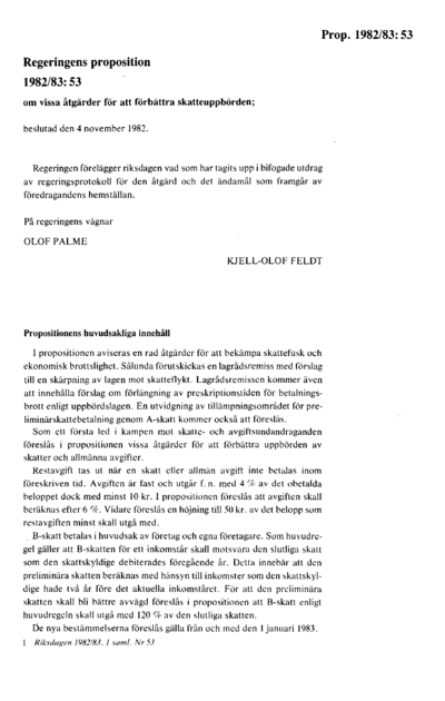 Omslaget till prop. 1982/83:53