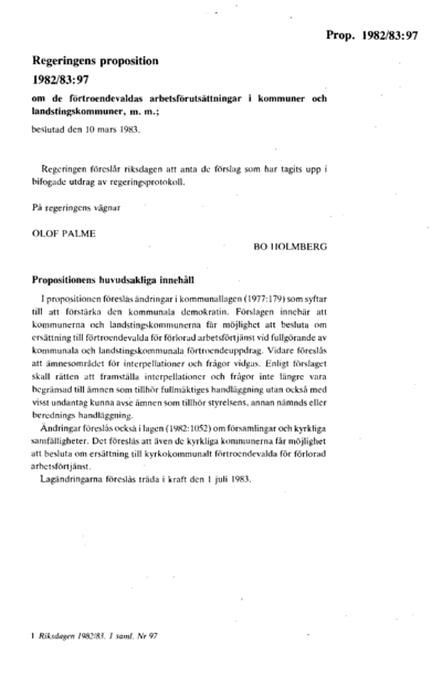 Omslaget till prop. 1982/83:97