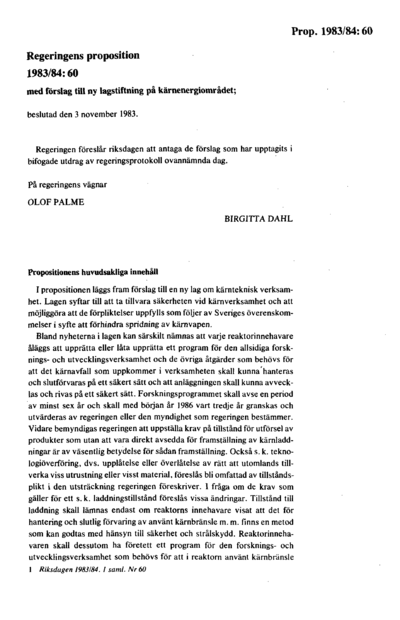 Omslaget till prop. 1983/84:60
