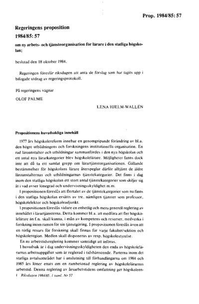 Omslaget till prop. 1984/85:57