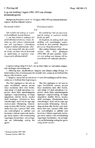 Omslaget till prop. 1987/88:122