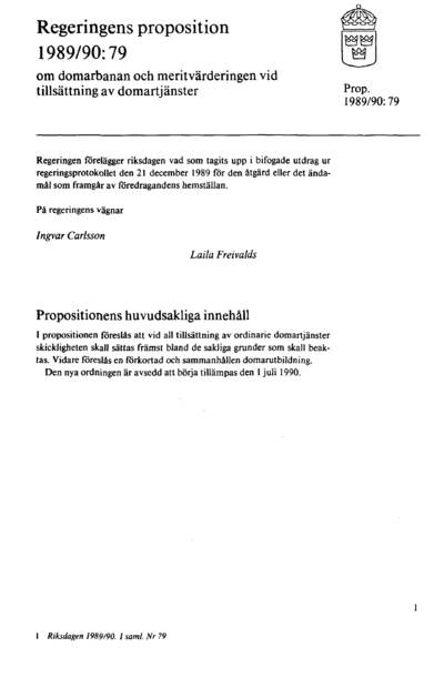 Omslaget till prop. 1989/90:79