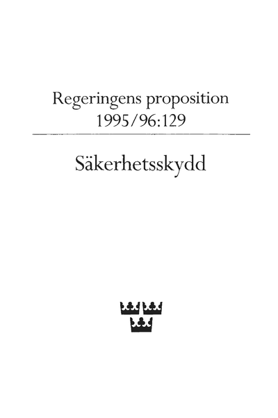 Omslaget till prop. 1995/96:129