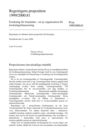 Omslaget till prop. 1999/2000:81