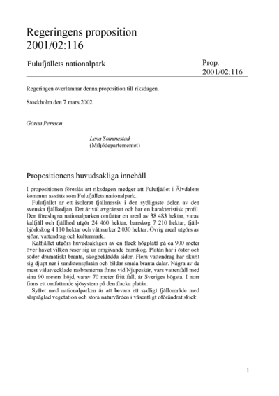 Omslaget till prop. 2001/02:116