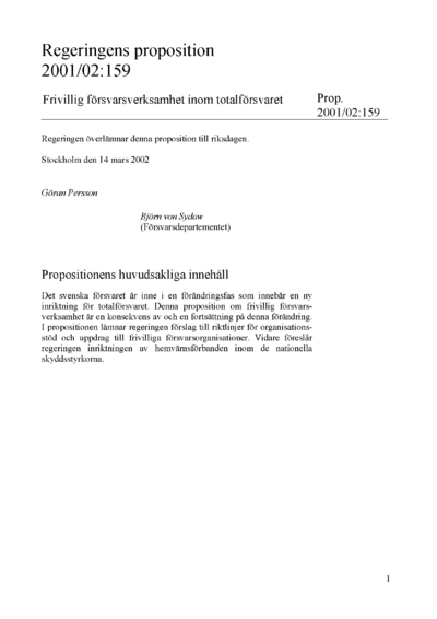 Omslaget till prop. 2001/02:159