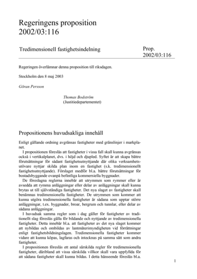 Omslaget till prop. 2002/03:116