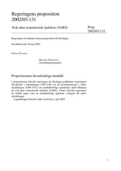Omslaget till prop. 2002/03:131