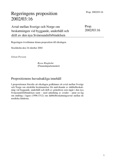 Omslaget till prop. 2002/03:16