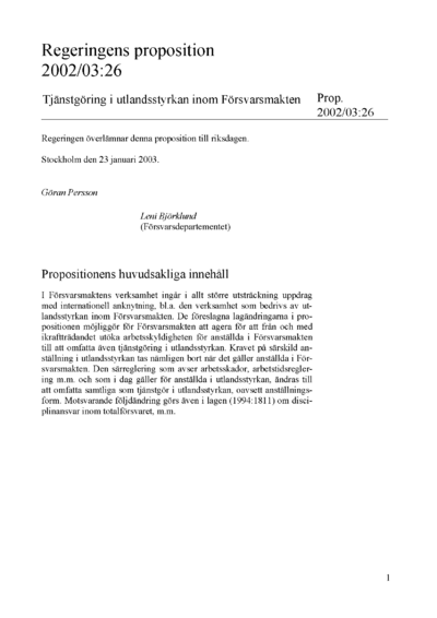 Omslaget till prop. 2002/03:26