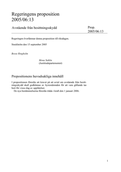 Omslaget till prop. 2005/06:13