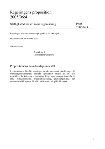 Omslaget till prop. 2005/06:4