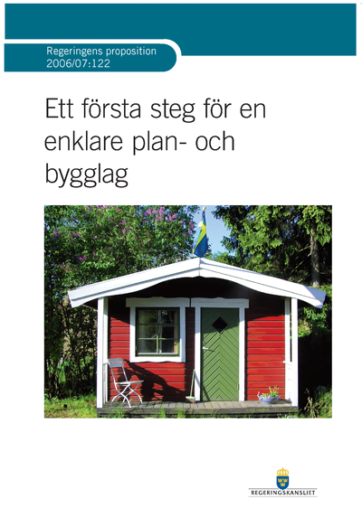 Omslaget till prop. 2006/07:122