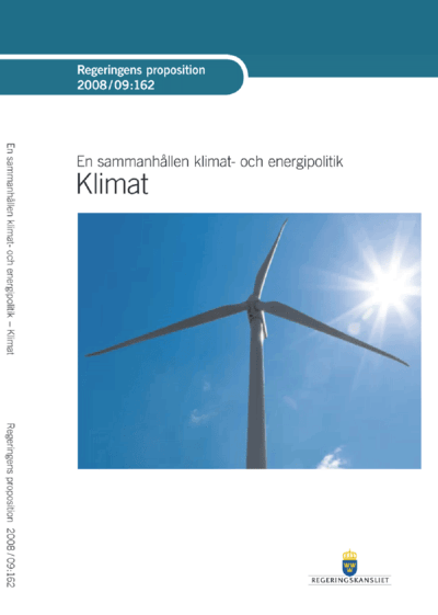 Omslaget till prop. 2008/09:162