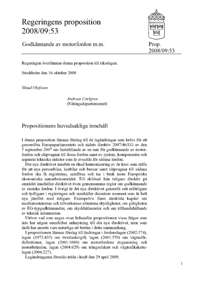 Omslaget till prop. 2008/09:53