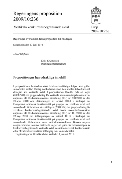 Omslaget till prop. 2009/10:236