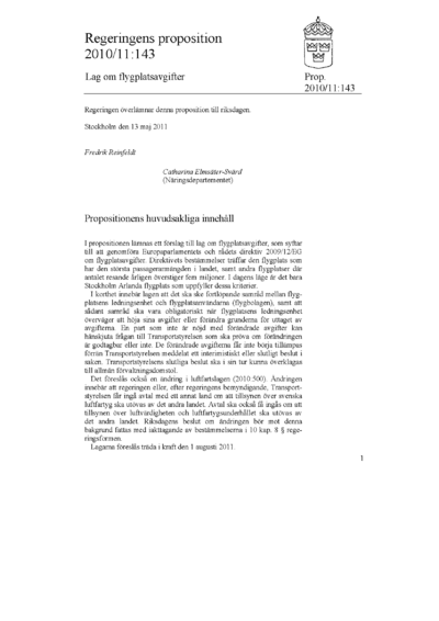 Omslaget till prop. 2010/11:143