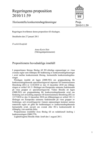 Omslaget till prop. 2010/11:59