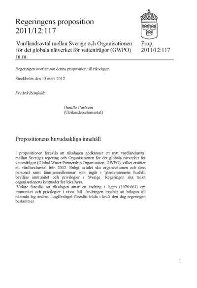 Omslaget till prop. 2011/12:117