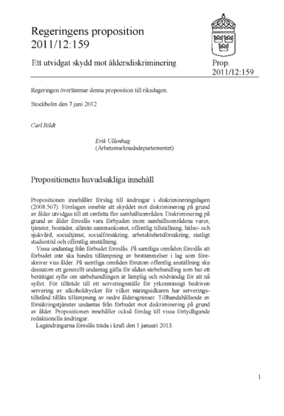 Omslaget till prop. 2011/12:159