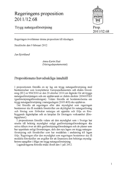 Omslaget till prop. 2011/12:68